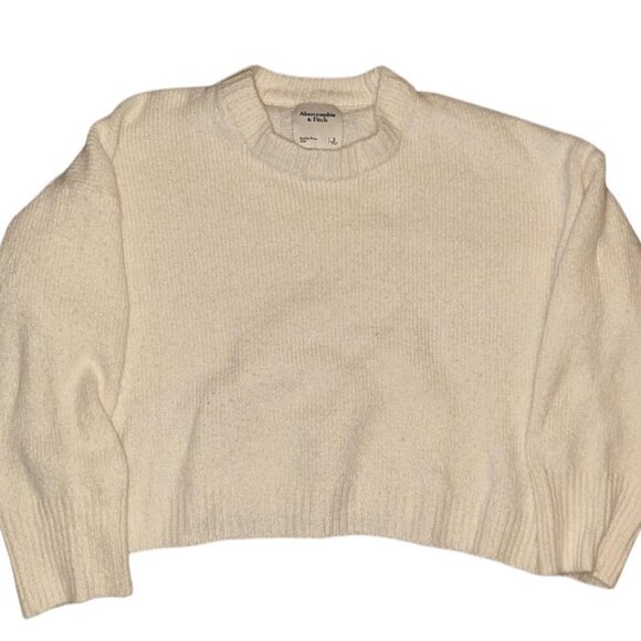 Abercrombie & Fitch White cropped sweater - Picture 1 of 2